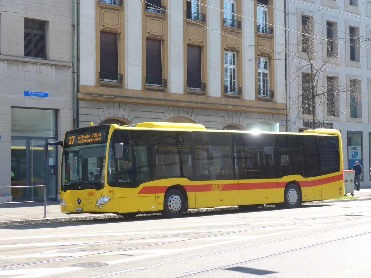 (215'725) - BLT Oberwil - Nr. 84/BL 179'701 - Mercedes am 31. M�rz 2020 in Basel, Aeschenplatz
