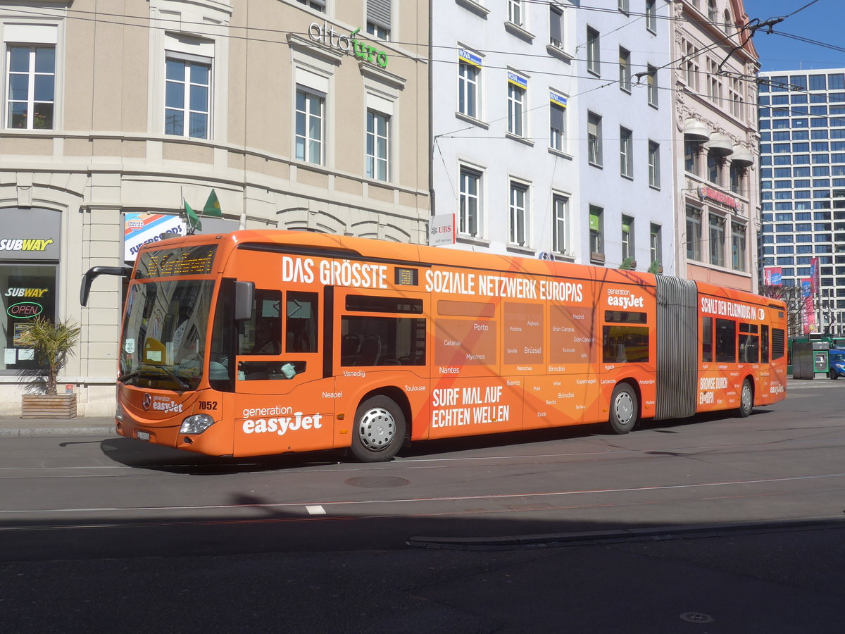 (215'757) - BVB Basel - Nr. 7052/BS 99'352 - Mercedes am 31. M�rz 2020 beim Bahnhof Basel