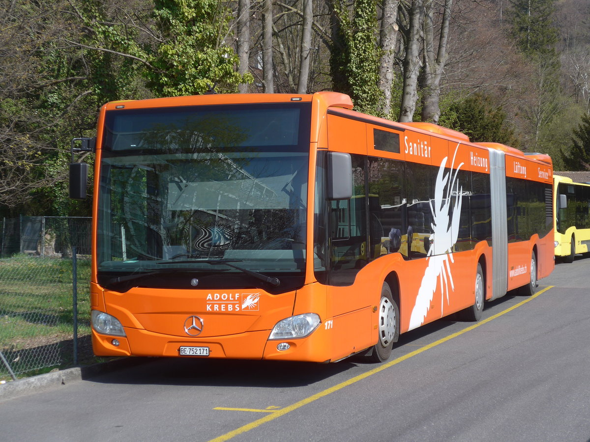 (215'965) - STI Thun - Nr. 171/BE 752'171 - Mercedes am 8. April 2020 bei der Schiffl�ndte Thun