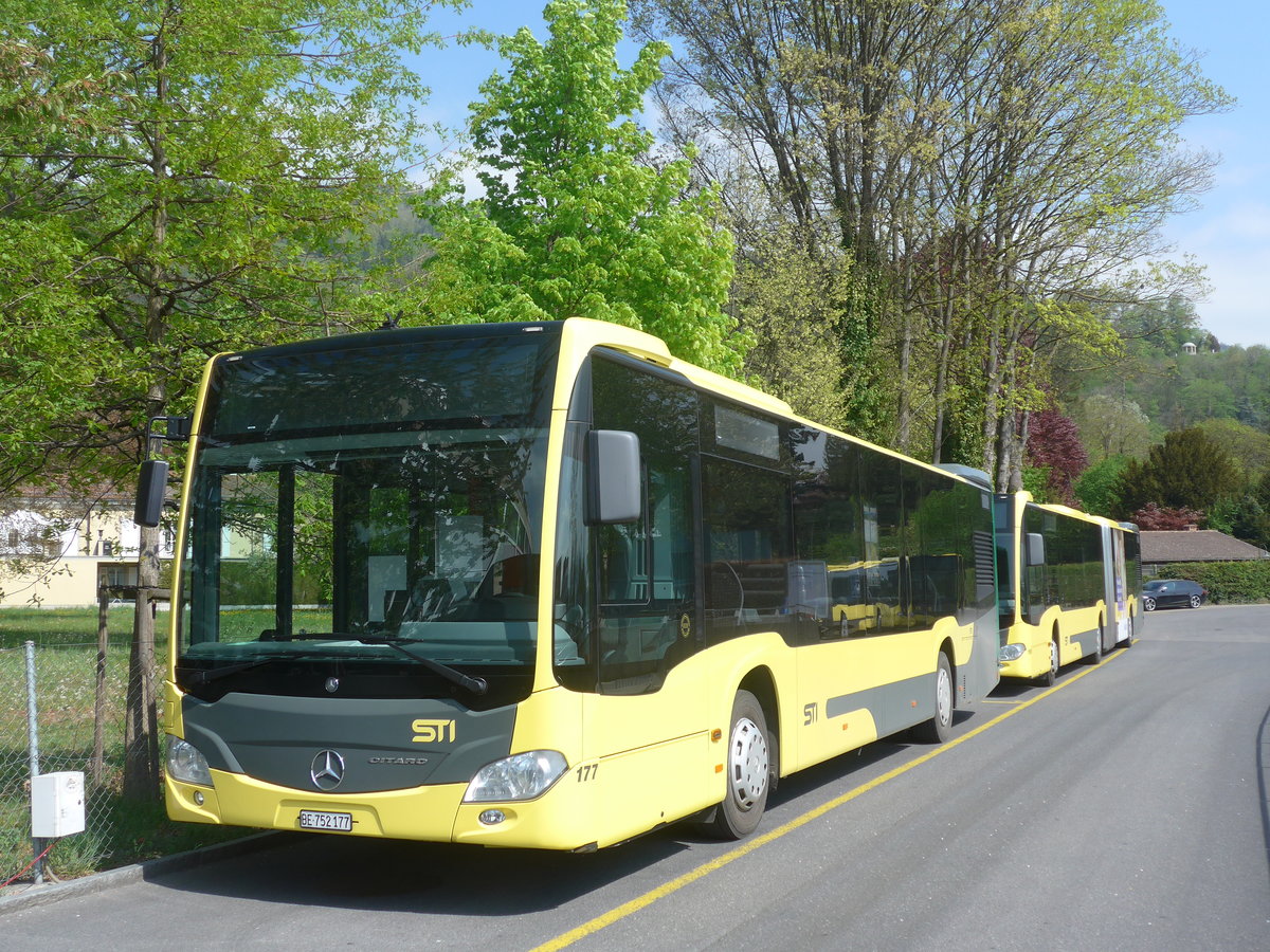 (216'292) - STI Thun - Nr. 177/BE 752'177 - Mercedes am 20. April 2020 bei der Schifflndte Thun