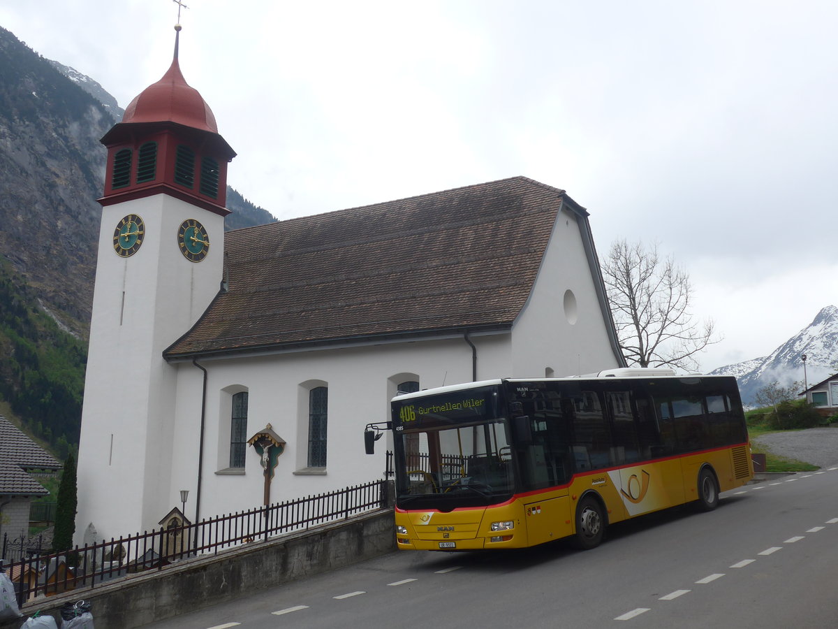 (216'542) - AAGU Altdorf - Nr. 72/UR 9311 - MAN/G�ppel (ex PostAuto Bern; ex PostAuto Bern Nr. 217; ex RBS Worblaufen Nr. 217) am 28. April 2020 in Gurtnellen, Dorf