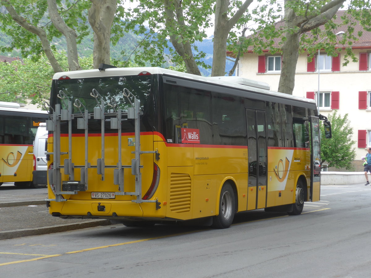 (216'577) - Autotour, Visp - VS 27'026 - Iveco am 28. April 2020 in Brig, Postgarage