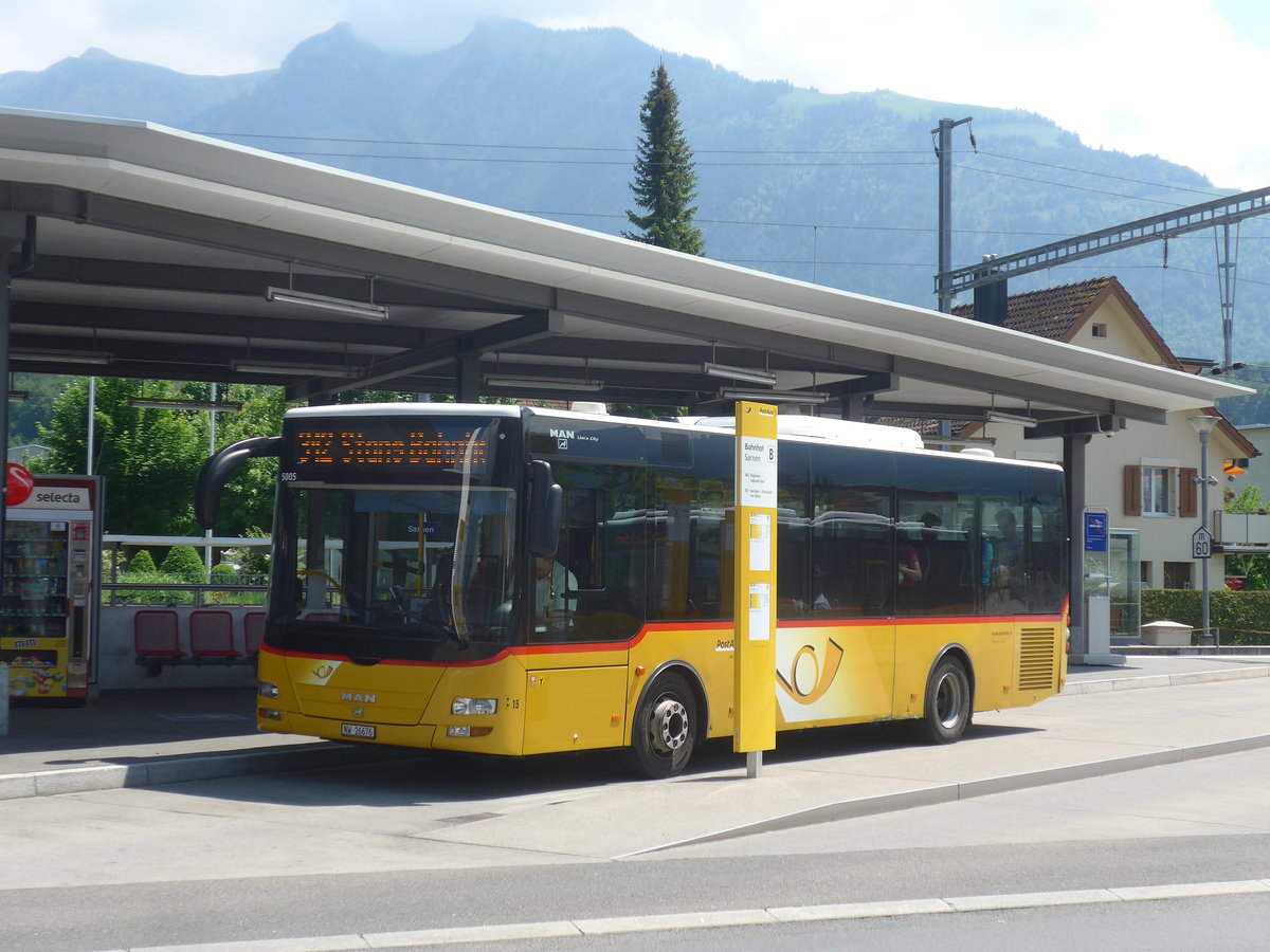 (217'065) - Thepra, Stans - Nr. 15/NW 26'676 - MAN/G�ppel am 17. Mai 2020 beim Bahnhof Sarnen