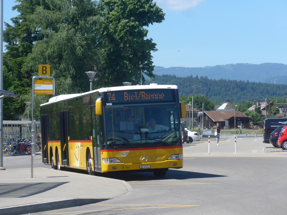 (217'169) - AVA Aarberg - Nr. 1/BE 26'611 - Mercedes am 21. Mai 2020 beim Bahnhof Lyss