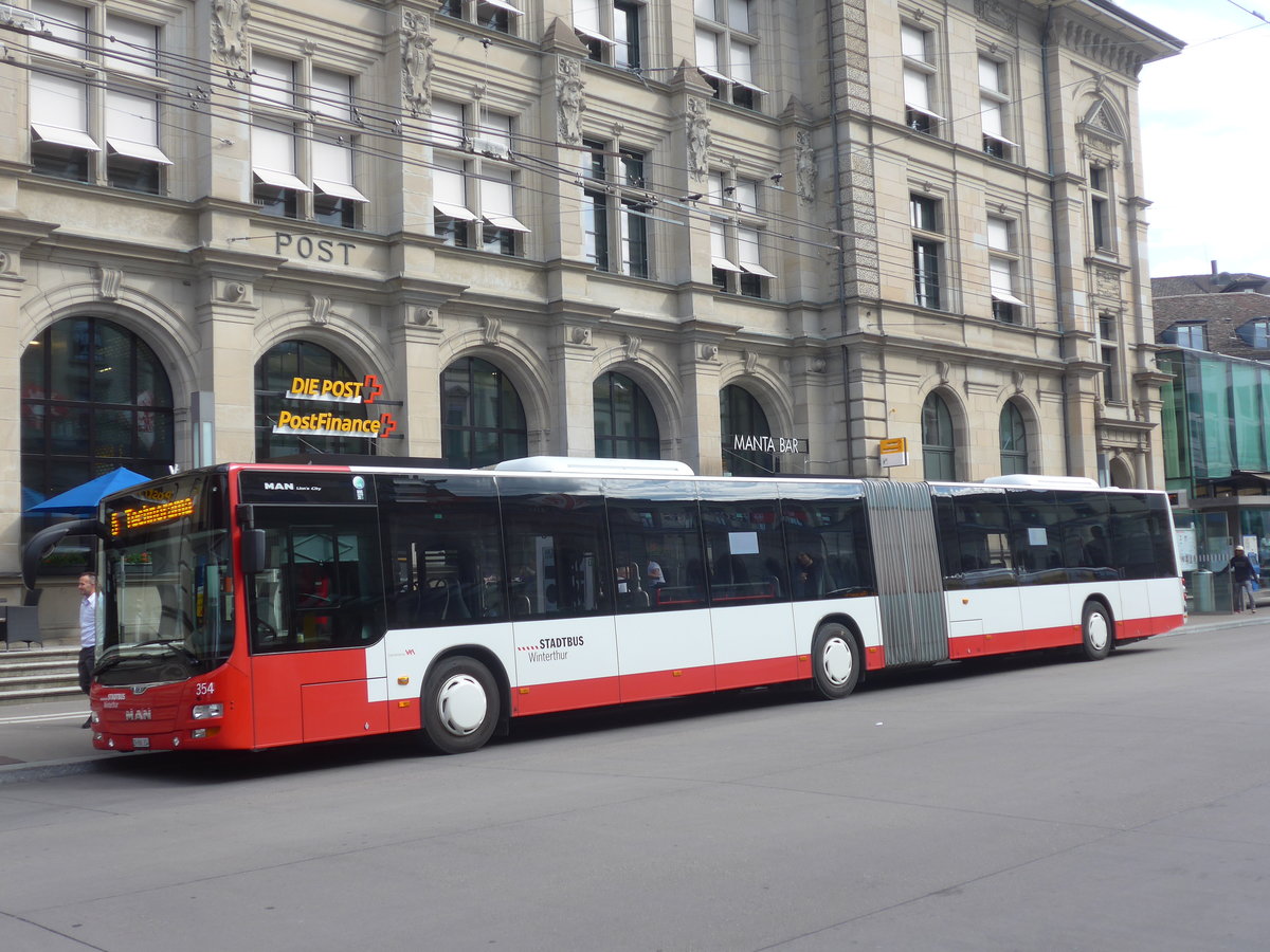 (217'461) - SW Winterthur - Nr. 354/ZH 886'354 - MAN am 30. Mai 2020 beim Hauptbahnhof Winterthur