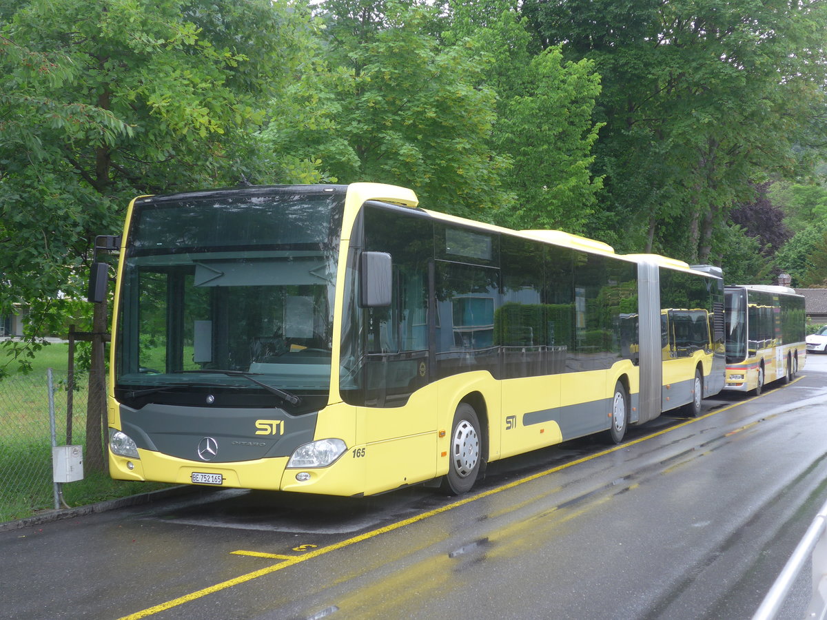 (217'672) - STI Thun - Nr. 165/BE 752'165 - Mercedes am 7. Juni 2020 bei der Schiffl�ndte Thun