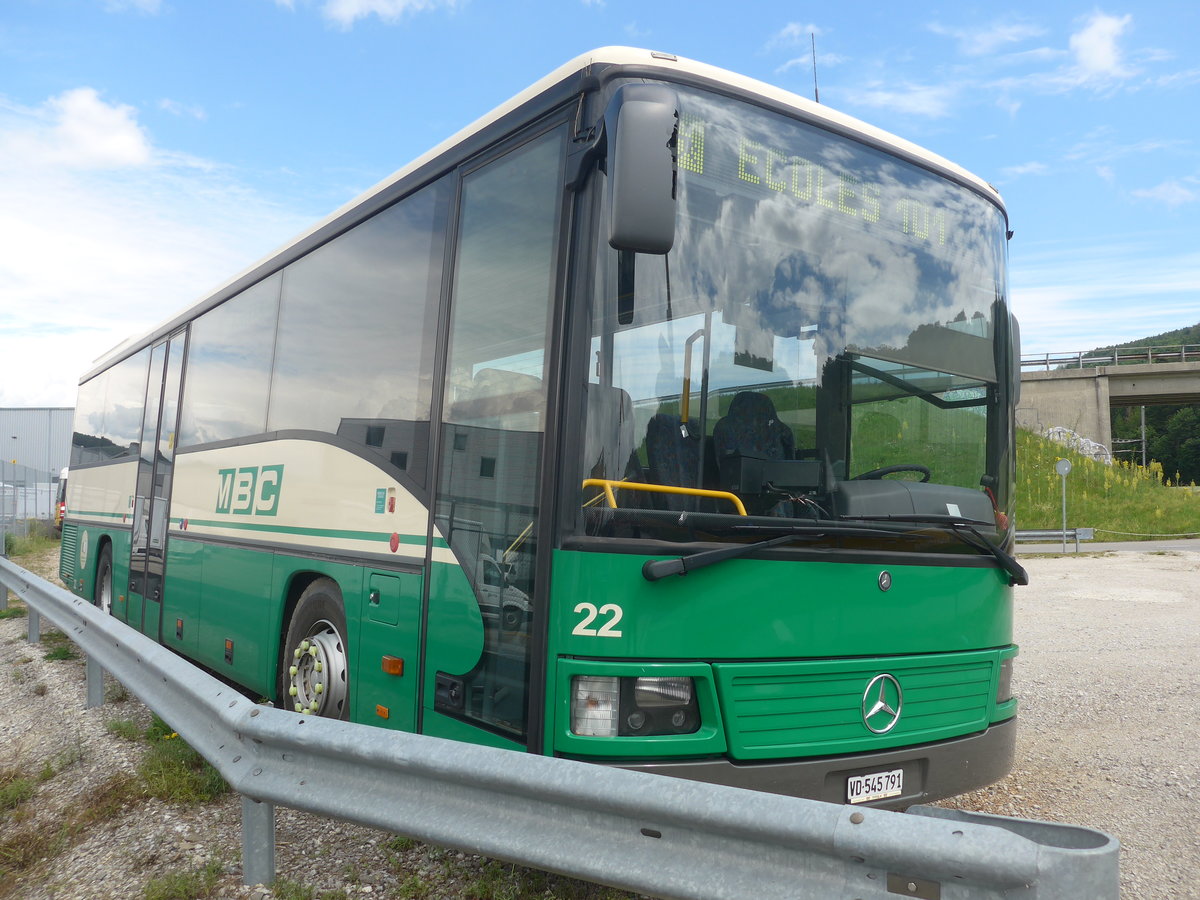 (217'854) - MBC Morges - Nr. 22/VD 545'791 - Mercedes (ex RTB Altst�tten Nr. 90) am 13. Juni 2020 in Daillens, Planzer