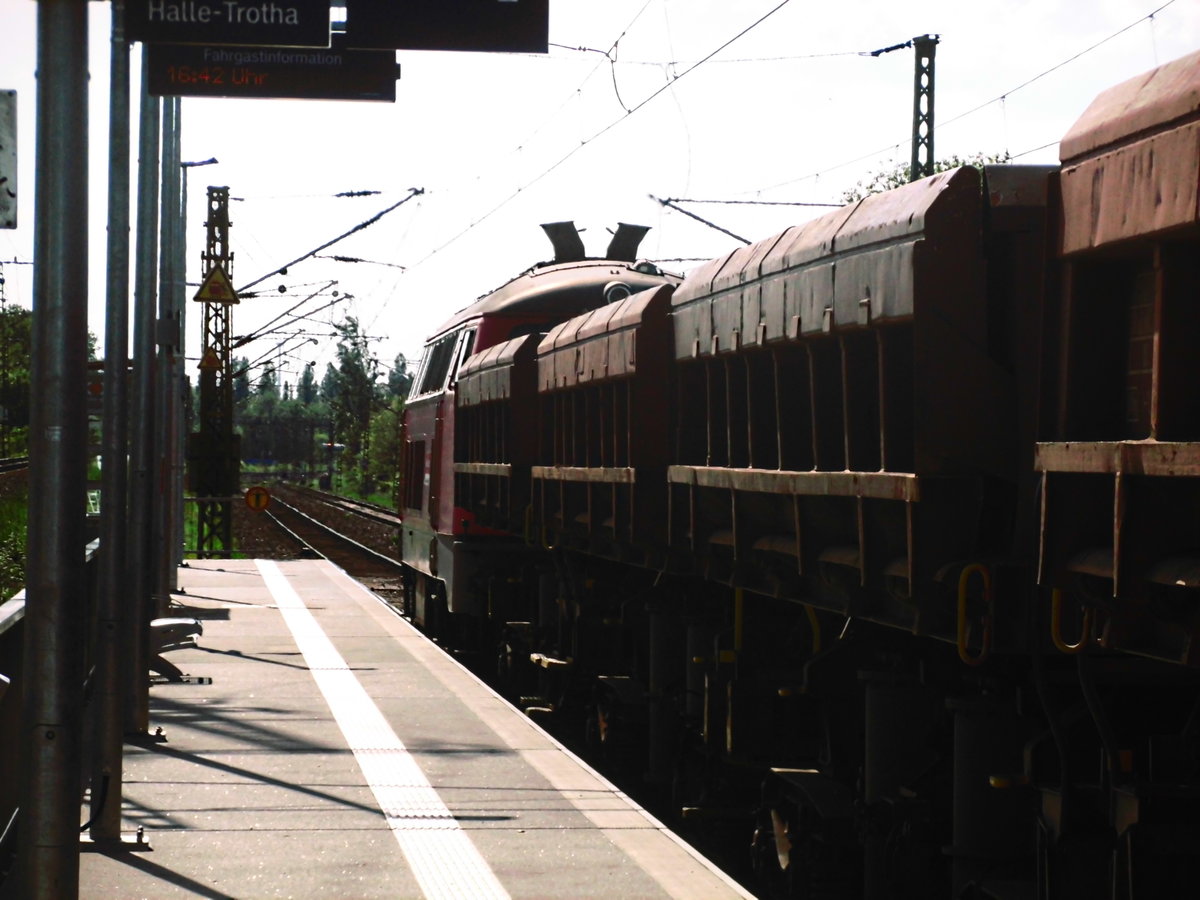 218 261 durchf�hrt den Bahnhof Halle-Rosengarten am 15.5.17