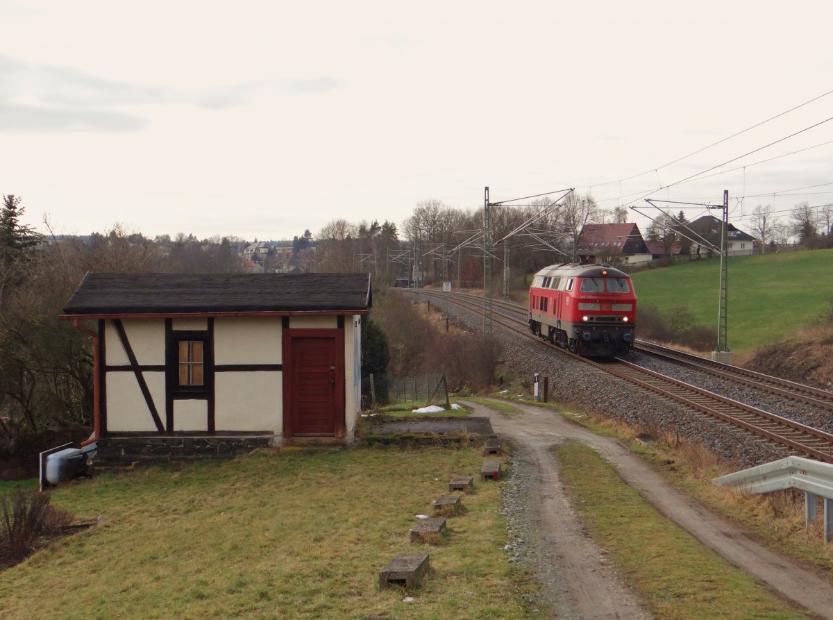 218 495 zu sehen am 26.01.16 in Jößnitz.
