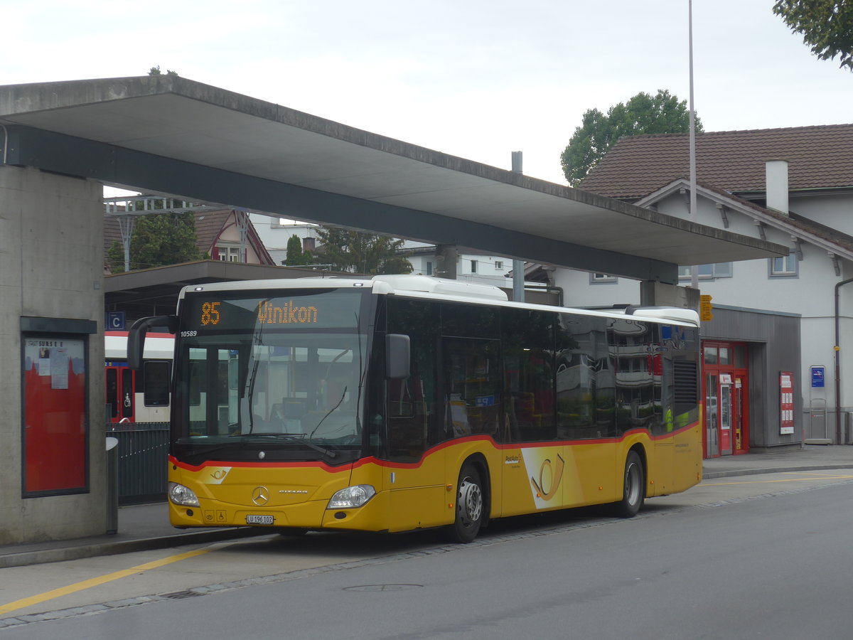 (218'022) - H�fliger, Sursee - Nr. 29/LU 196'102 - Mercedes am 14. Juni 2020 beim Bahnhof Sursee