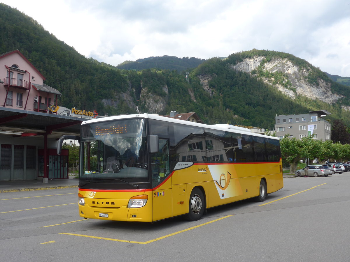 (218'139) - PostAuto Bern - Nr. 70/BE 653'387 - Setra am 21. Juni 2020 in Meiringen, Postautostation