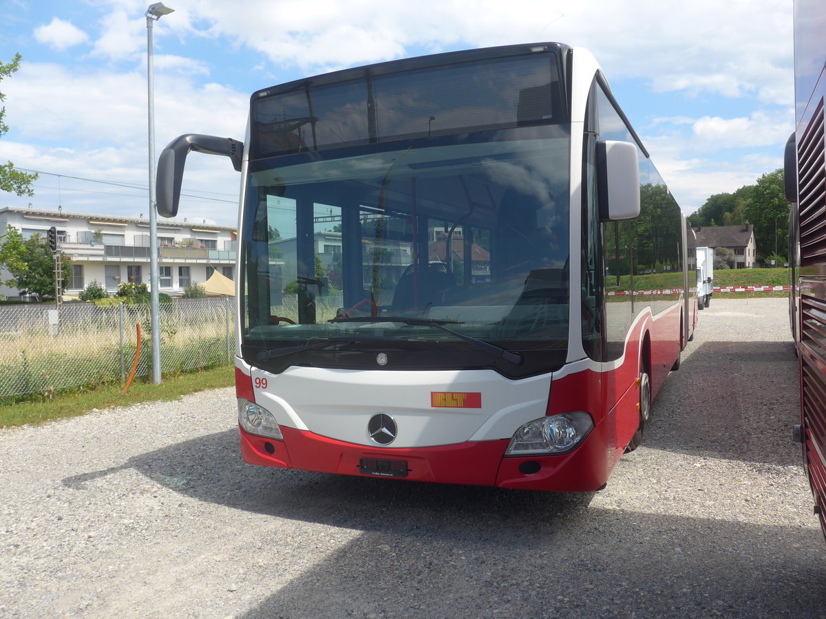 (218'240) - BLT Oberwil - Nr. 99 - Mercedes (ex Gschwindl, A-Wien Nr. 8413) am 28. Juni 2020 in Winterthur, EvoBus