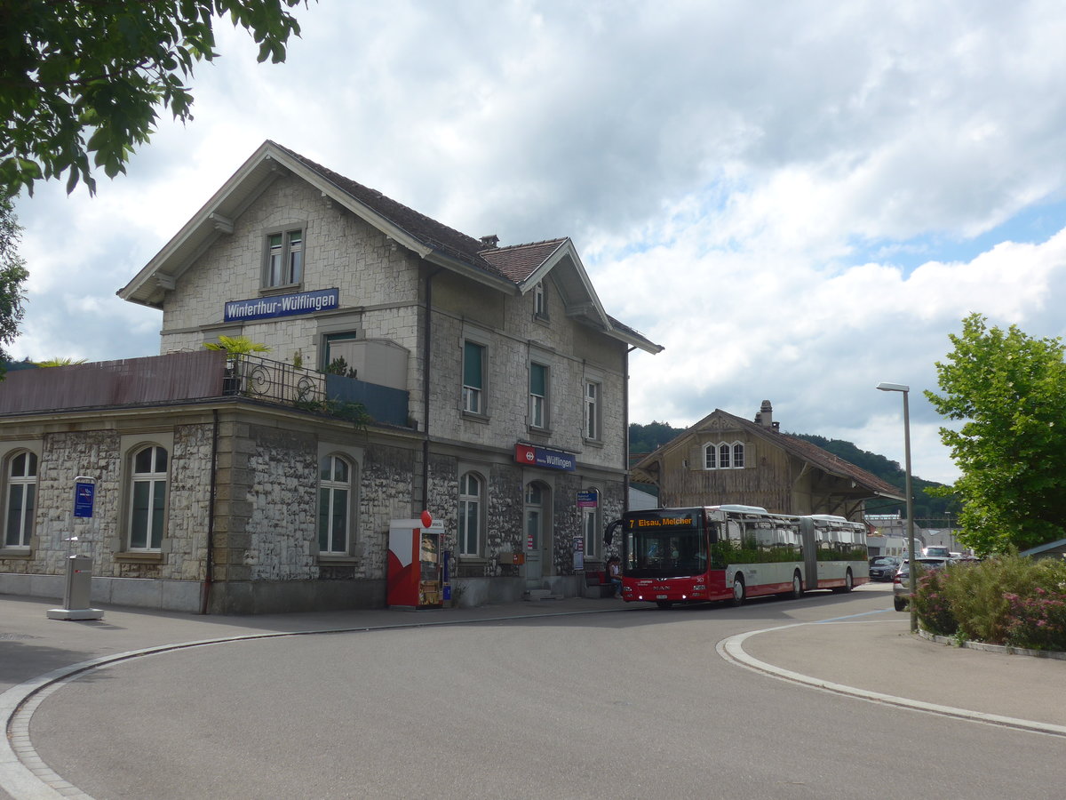 (218'259) - SW Winterthur - Nr. 367/ZH 785'367 - MAN am 28. Juni 2020 beim Bahnhof Winterthur Wlflingen