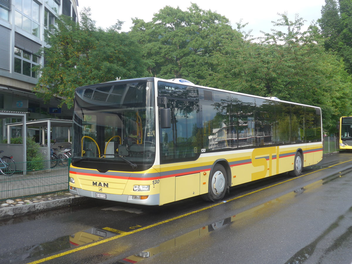 (218'277) - STI Thun - Nr. 130/BE 801'130 - MAN am 28. Juni 2020 bei der Schiffl�ndte Thun
