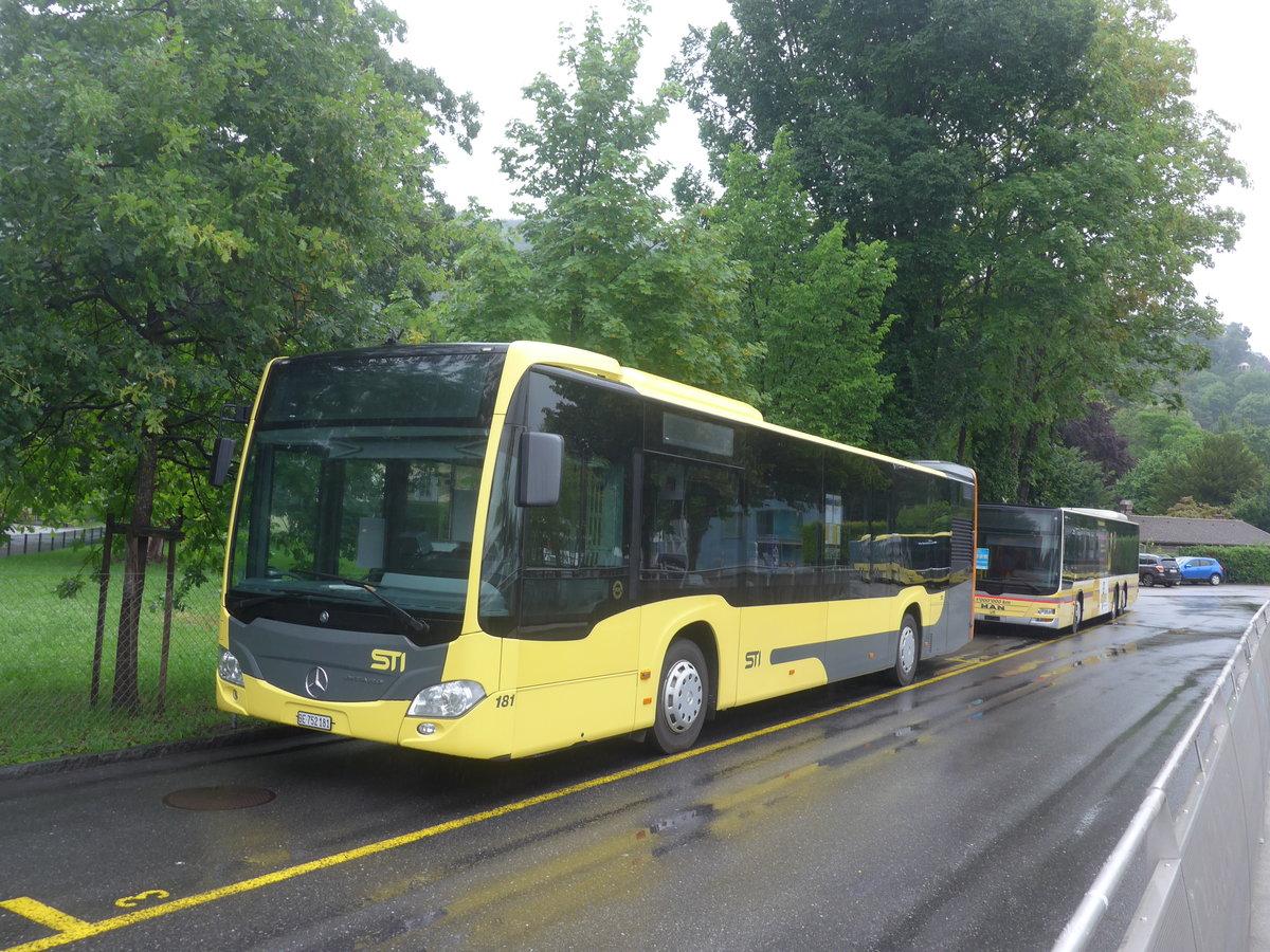 (218'285) - STI Thun - Nr. 181/BE 752'181 - Mercedes am 29. Juni 2020 bei der Schifflndte Thun