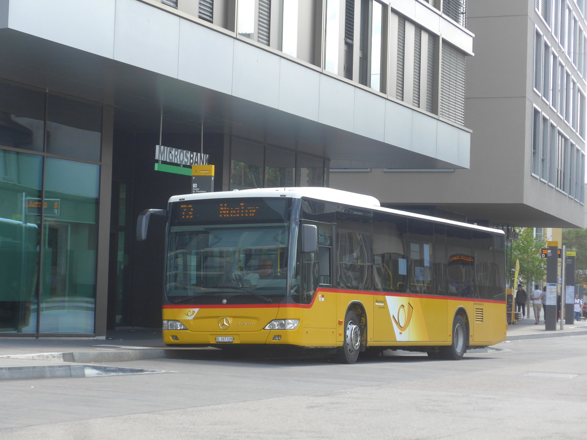 (218'359) - PostAuto Nordschweiz - BL 167'328 - Mercedes am 4. Juli 2020 beim Bahnhof Liestal