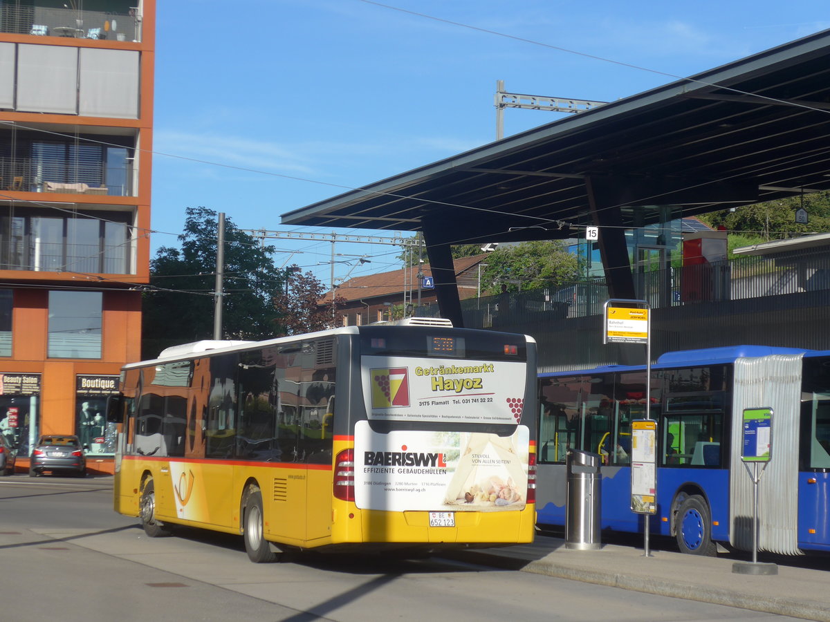 (218'438) - PostAuto Bern - Nr. 9/BE 652'123 - Mercedes (ex Klopfstein, Laupen Nr. 9) am 4. Juli 2020 beim Bahnhof Bern Br�nnen Westside