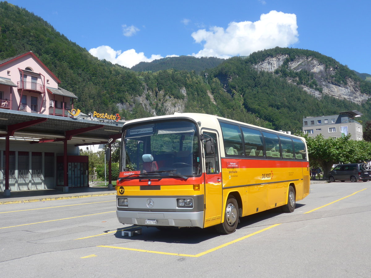 (218'687) - Buzzi, Bern - BE 910'789 - Mercedes (ex Mattli, Wassen) am 12. Juli 2020 in Meiringen, Postautostation