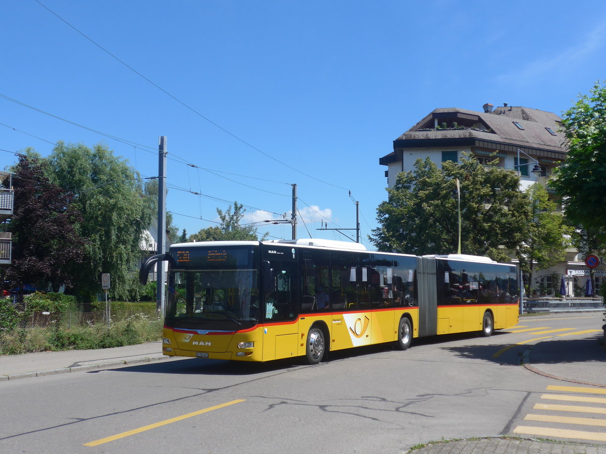 (218'743) - PostAuto Z�rich - Nr. 316/ZH 780'681 - MAN am 18. Juli 2020 beim Bahnhof B�lach
