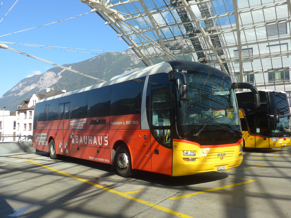 (218'866) - PostAuto Graub�nden - GR 162'981 - MAN am 20. Juli 2020 in Chur, Postautostation