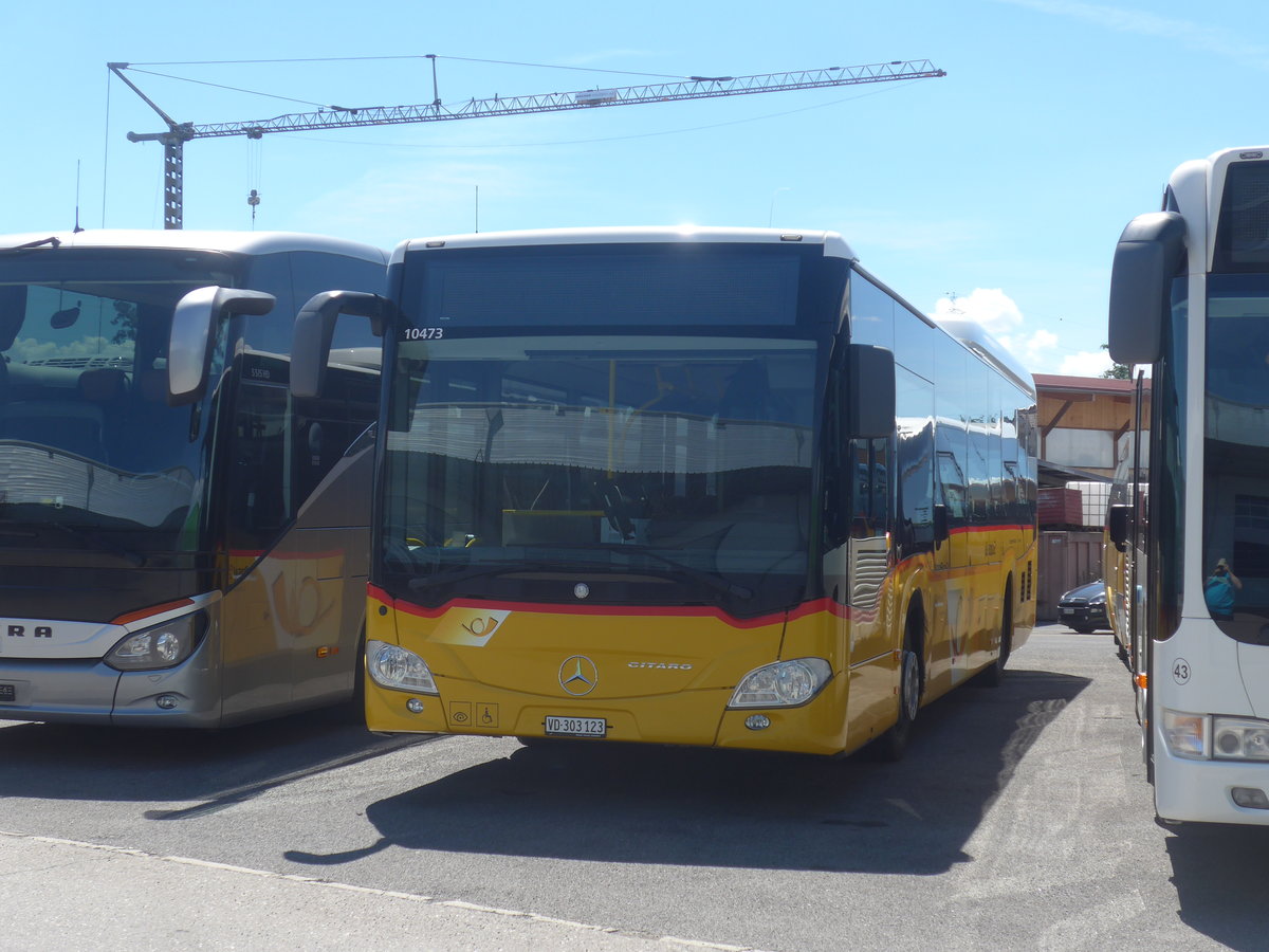 (218'991) - CarPostal Ouest - VD 303'123 - Mercedes (ex Rossier, Lussy) am 25. Juli 2020 in Kerzers, Interbus