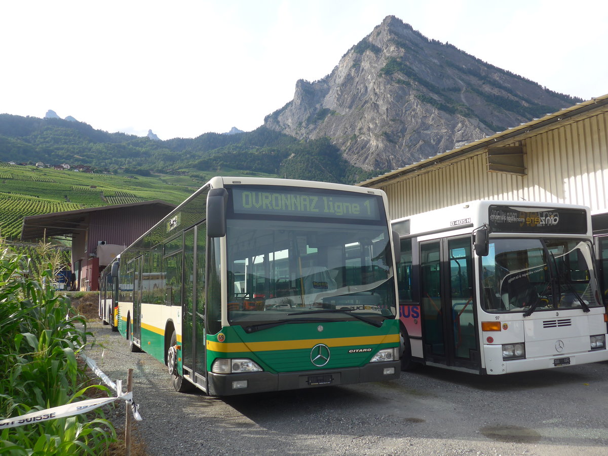 (219'091) - Buchard, Leytron - Nr. 69 - Mercedes (ex MBC Morges Nr. 69) am 25. Juli 2020 in Leytron, Garage