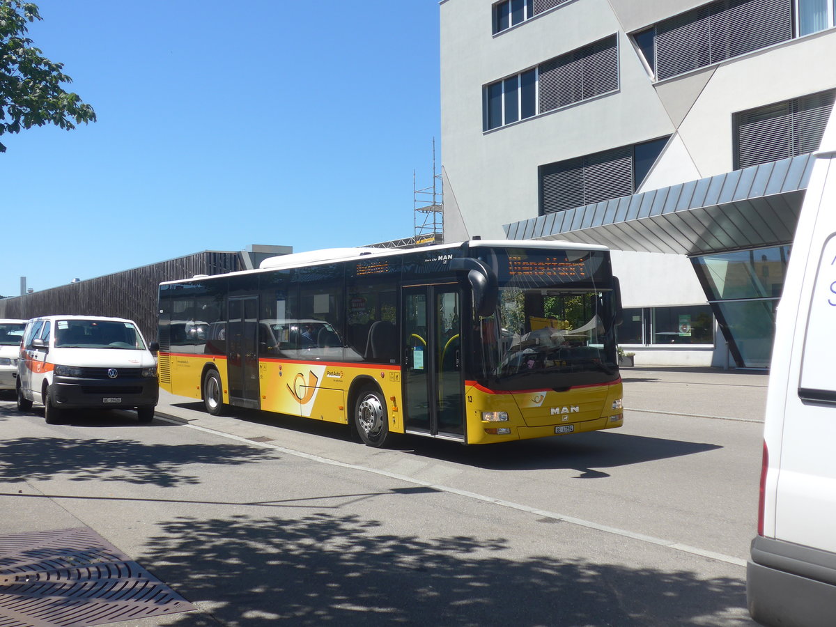 (219'233) - Steiner, Ortschwaben - Nr. 13/BE 47'894 - MAN am 27. Juli 2020 beim Bahnhof Bern Br�nnen Westside