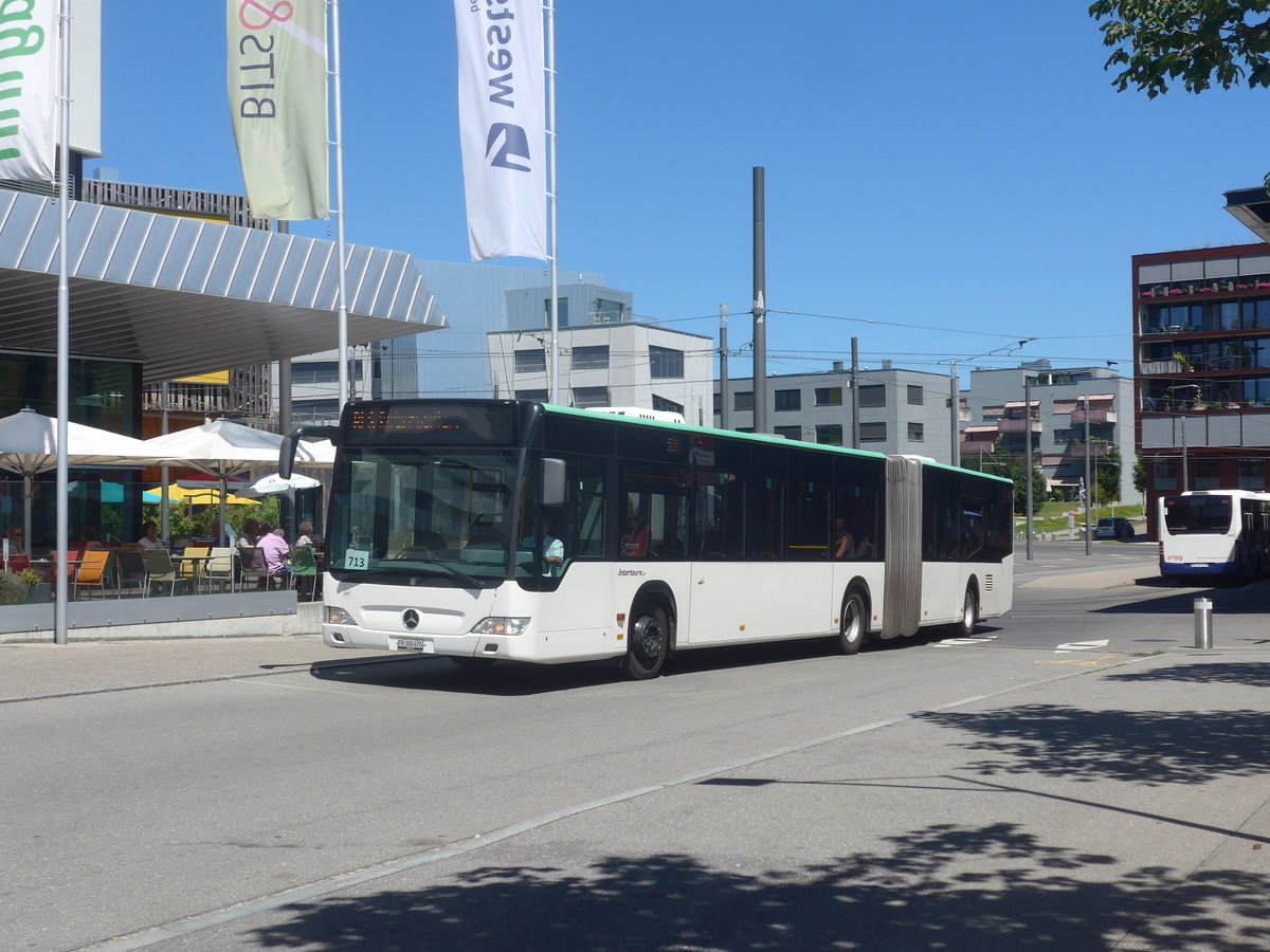 (219'235) - Intertours, Domdidier - Nr. 207/FR 300'470 - Mercedes (ex Zeretzke, D-Castrop-Rauxel Nr. 43) am 27. Juli 2020 beim Bahnhof Bern Br�nnen Westside