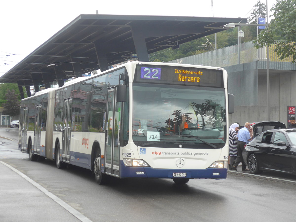 (219'395) - Genve-Tours, Genve - Nr. 1925/GE 960'949 - Mercedes am 2. August 2020 beim Bahnhof Bern Brnnen Westside