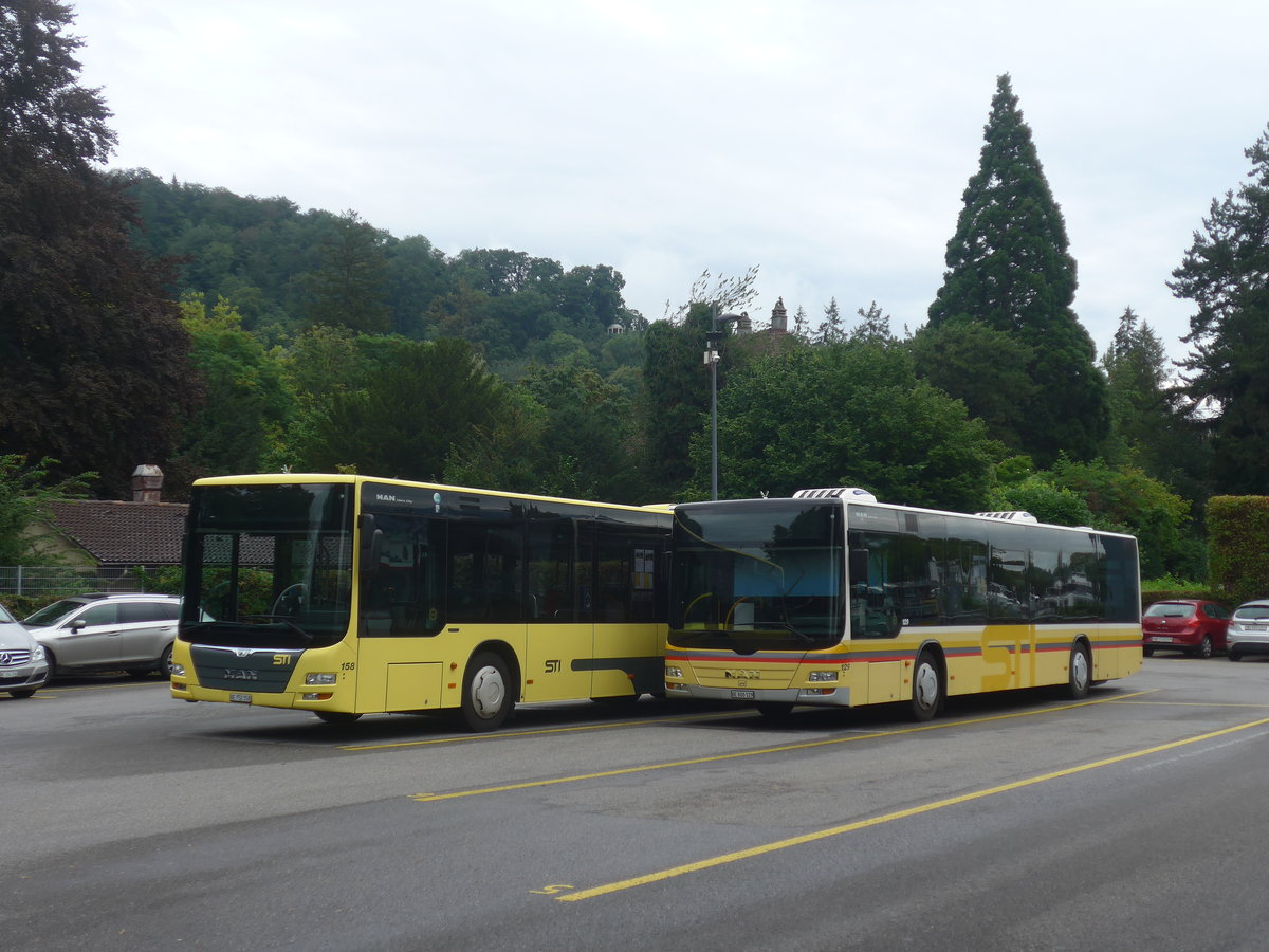 (219'478) - STI Thun - Nr. 129/BE 800'129 - MAN am 3. August 2020 bei der Schifflndte Thun