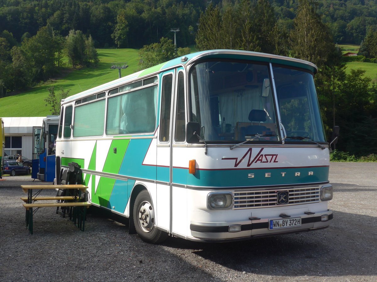 (219'710) - Aus Deutschland: Paulus, Korb - WN-BY 372H - Setra am 16. August 2020 in Gr�sch, Bergbahnen