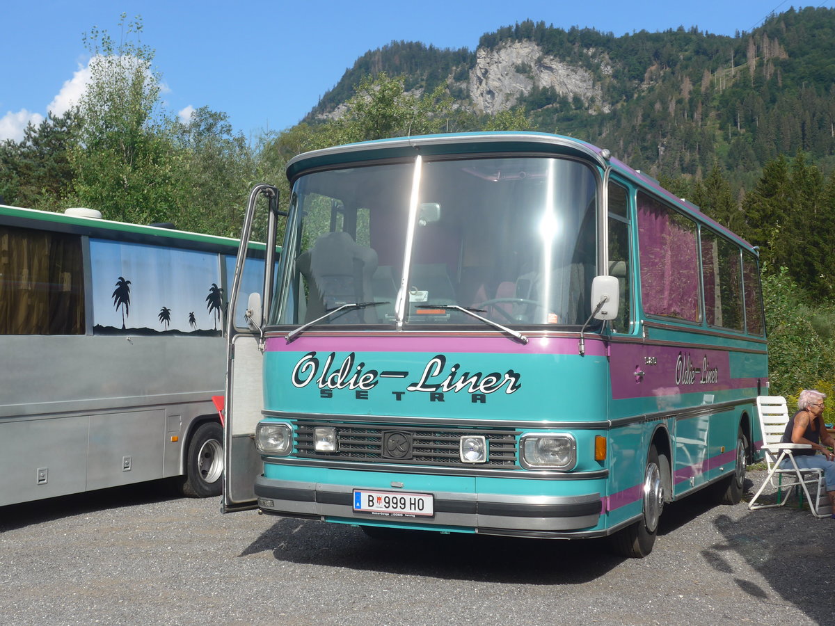 (219'715) - Aus Oesterreich: W�stner, Bezau - B 999 HO - Setra am 16. August 2020 in Gr�sch, Bergbahnen