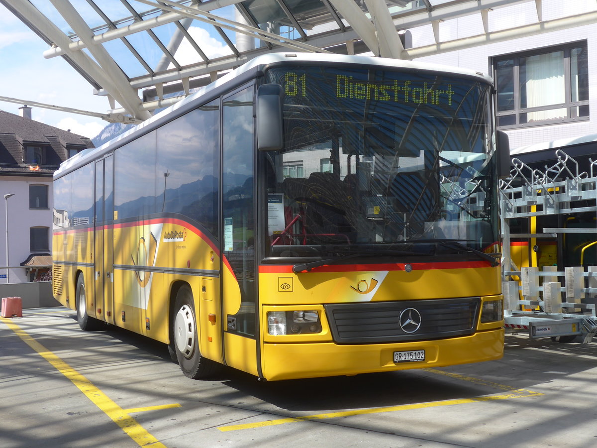 (219'770) - PostAuto Graub�nden - GR 175'102 - Mercedes (ex Terretaz, Zernez) am 16. August 2020 in Chur, Postautostation