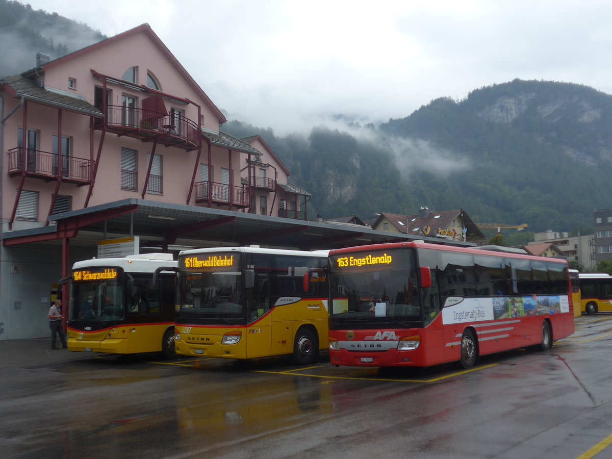 (219'893) - AFA Adelboden - Nr. 24/BE 26'701 - Setra am 22. August 2020 in Meiringen, Postautostation (Einsatz PostAuto f�r Engstlenalp-Bus)