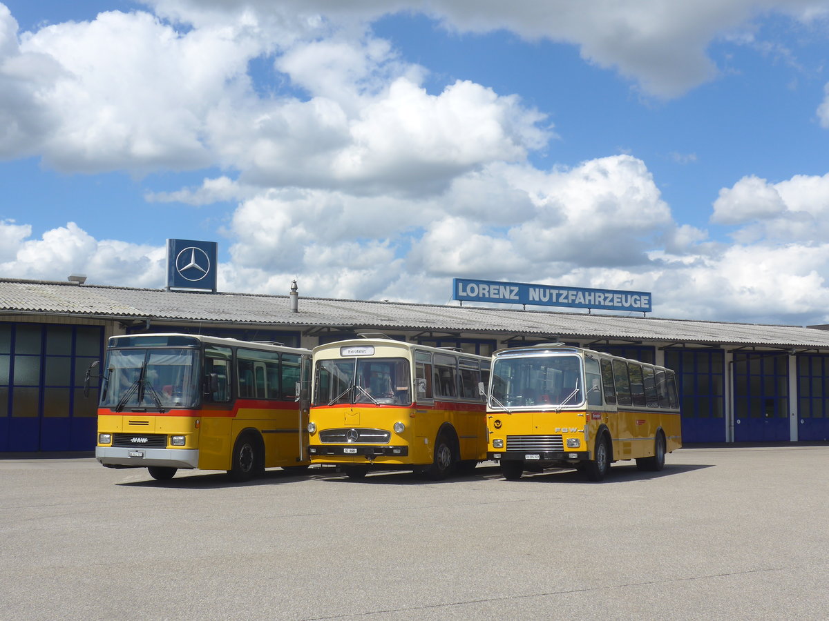 (220'124) - Wittig, N�rensdorf - ZH 205'322 - FBW/FHS (ex Tiemann, Oetwil Nr. 6; ex B�tra, Birr Nr. 28; ex Autocca, Visp; ex P 24'186) am 23. August 2020 in Lyssach, Lorenz