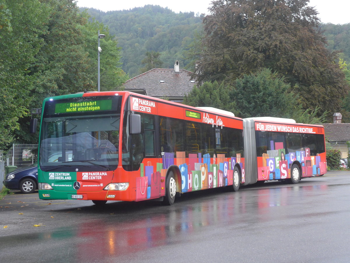 (220'169) - STI Thun - Nr. 137/BE 801'137 - Mercedes am 29. August 2020 bei der Schiffl�ndte Thun