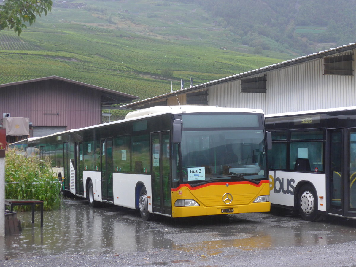 (220'255) - Buchard, Leytron - Nr. 61 - Mercedes (ex TPM Morges Nr. 60; ex TPL Lugano Nr. 3) am 30. August 2020 in Leytron, Garage