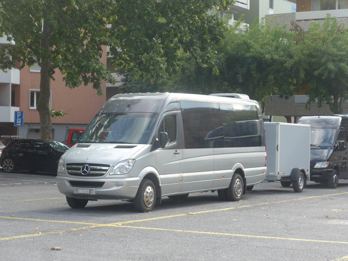 (220'529) - N&S-Tours, Glis - VS 512'600 - Mercedes am 6. September 2020 in Brig, Postgarage