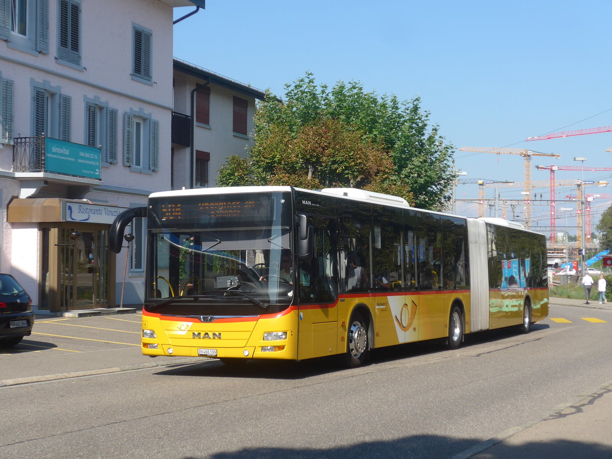 (220'611) - PostAuto Z�rich - Nr. 340/ZH 466'199 - MAN am 12. September 2020 beim Bahnhof B�lach