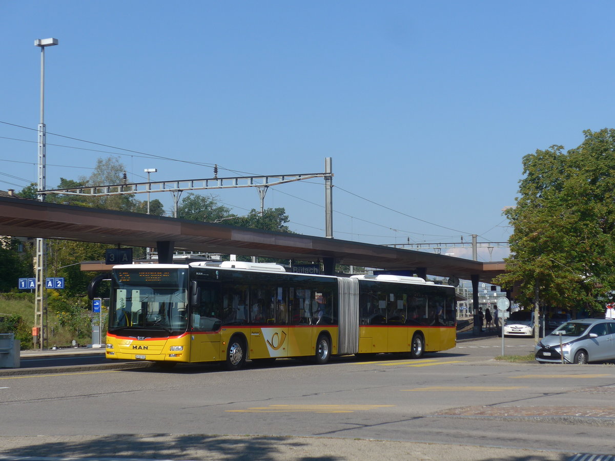 (220'614) - PostAuto Z�rich - Nr. 315/ZH 587'882 - MAN am 12. September 2020 beim Bahnhof B�lach