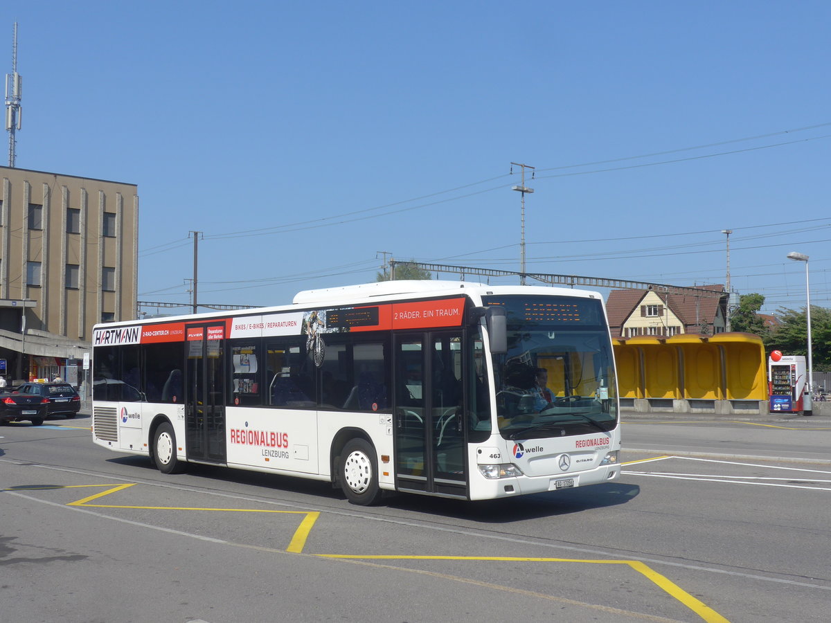 (220'762) - Knecht, Windisch - Nr. 463/AG 17'056 - Mercedes am 13. September 2020 beim Bahnhof Lenzburg