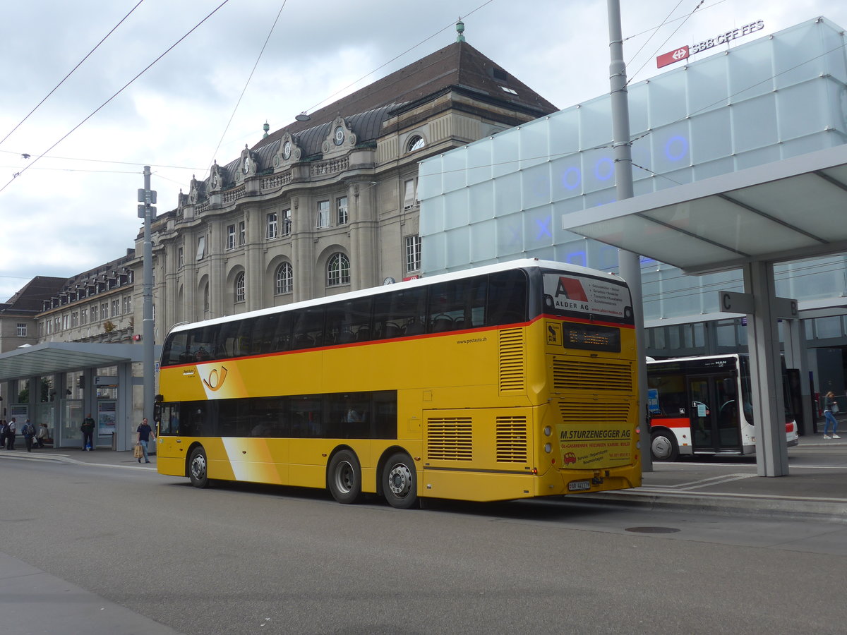 (221'254) - PostAuto Ostschweiz - AR 44'137 - Alexander Dennis am 24. September 2020 beim Bahnhof St. Gallen