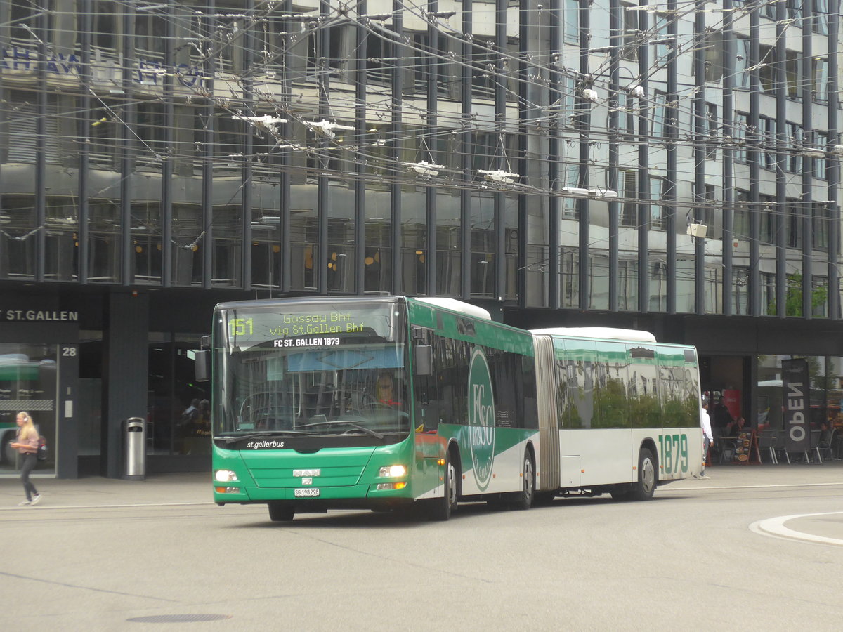 (221'275) - St. Gallerbus, St. Gallen - Nr. 298/SG 198'298 - MAN am 24. September 2020 beim Bahnhof St. Gallen