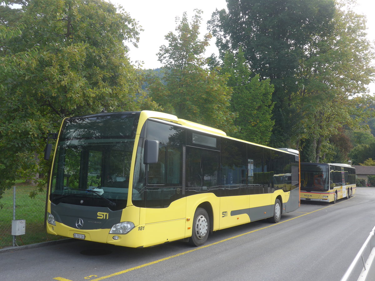 (221'591) - STI Thun - Nr. 181/BE 752'181 - Mercedes am 28. September 2020 bei der Schiffl�ndte Thun