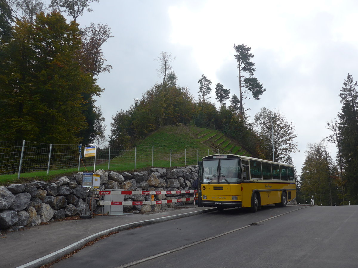 (221'973) - Biegger, Uster - Nr. 9/GL 1802 - Saurer/R&J (ex P 24'366) am 18. Oktober 2020 in M�hlr�ti, Hulftegg