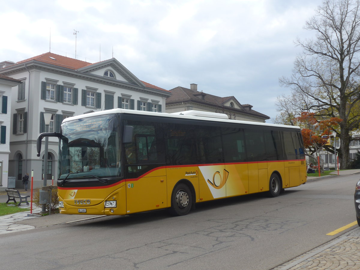 (222'326) - PostAuto Ostschweiz - AR 14'861 - Iveco am 21. Oktober 2020 in Heiden, Post