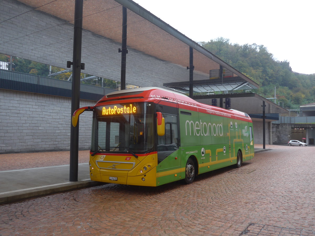 (222'526) - Chiesa, Riazzino - Nr. CB2/TI 264'792 - Volvo am 23. Oktober 2020 beim Bahnhof Bellinzona