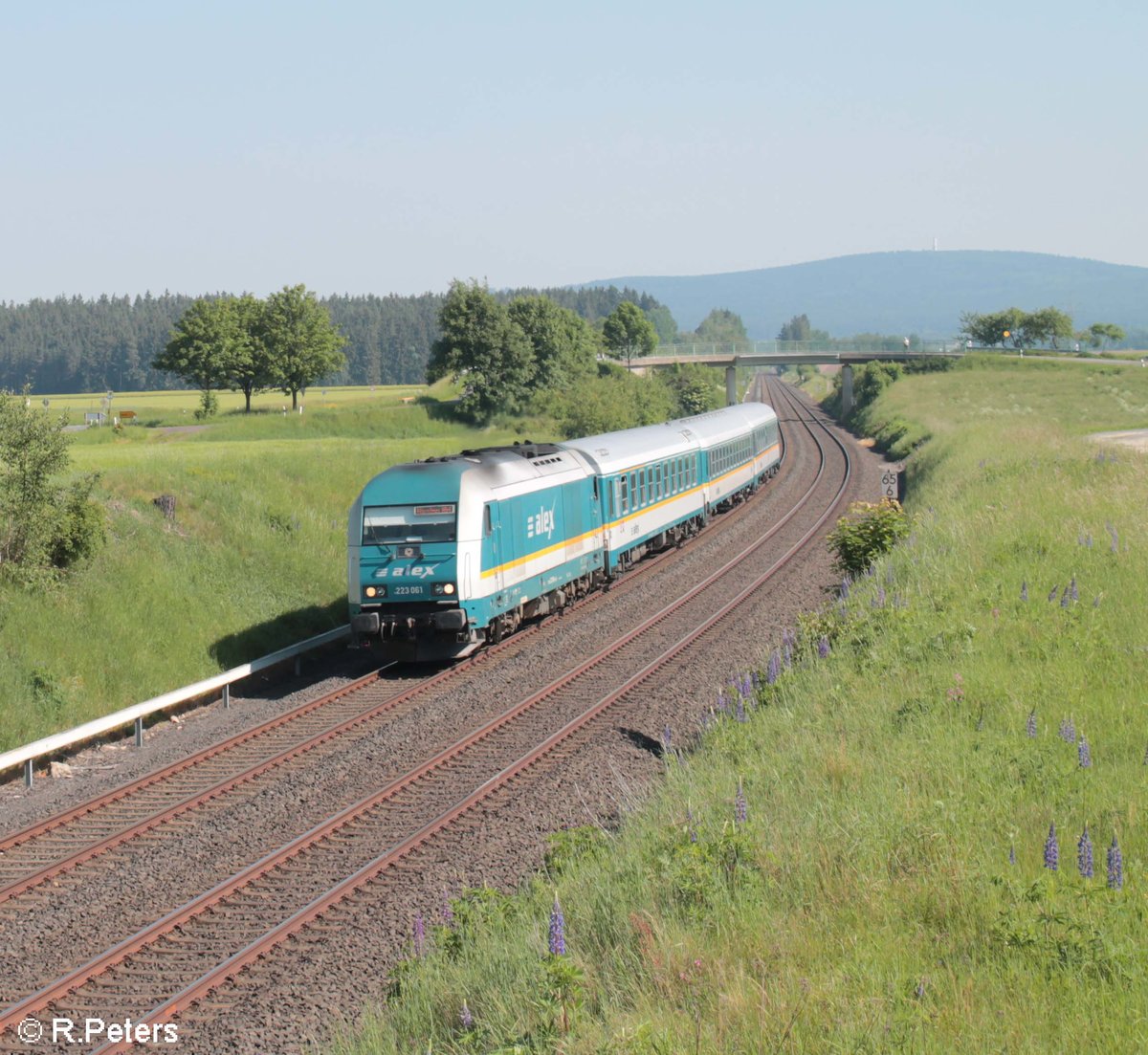 223 061 zieht den ALX84110 Hof - München bei Neudes, Nächster Halt Marktredwitz. 26.05.18