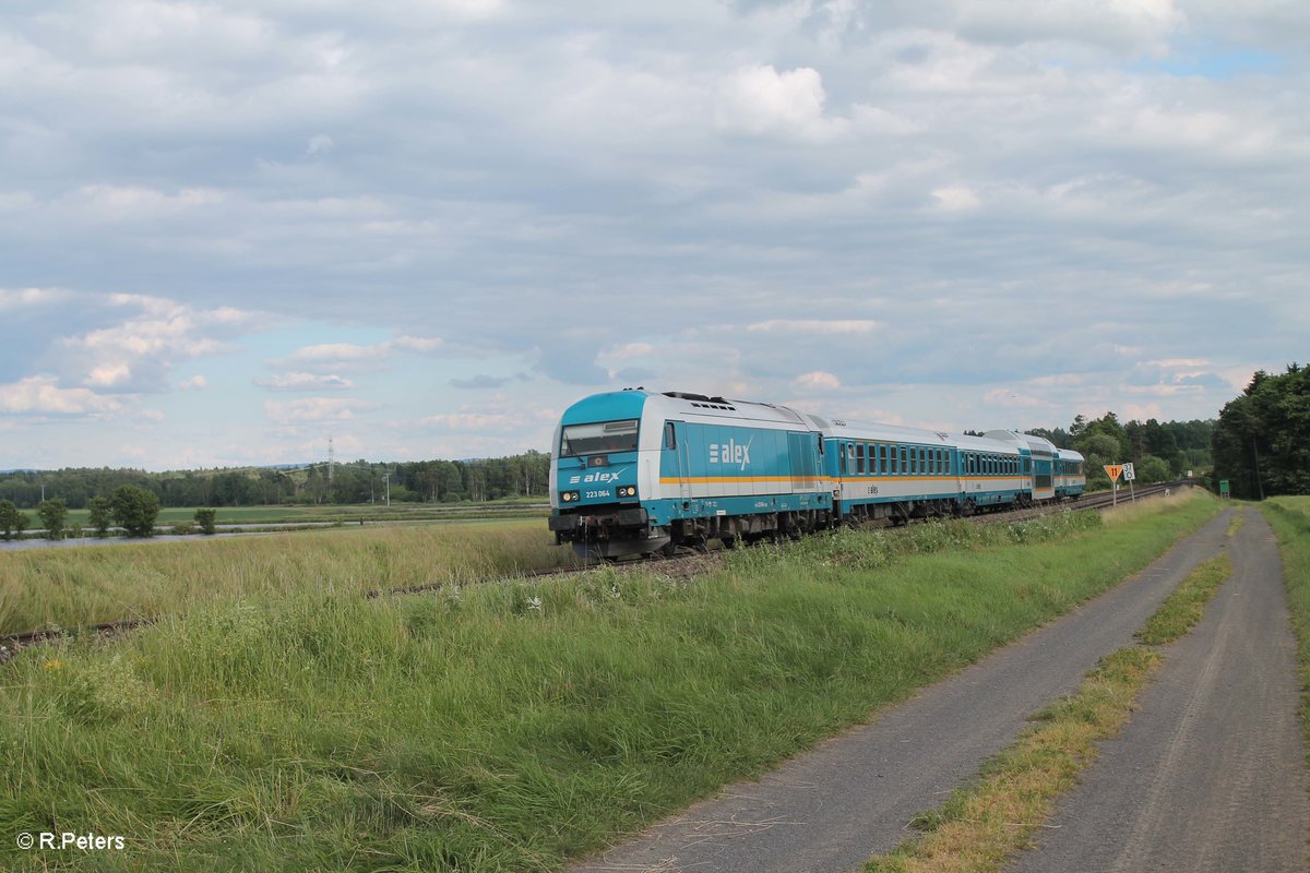 223 064 mit dem ALX84110 München - Hof bei Oberteich. 27.06.16