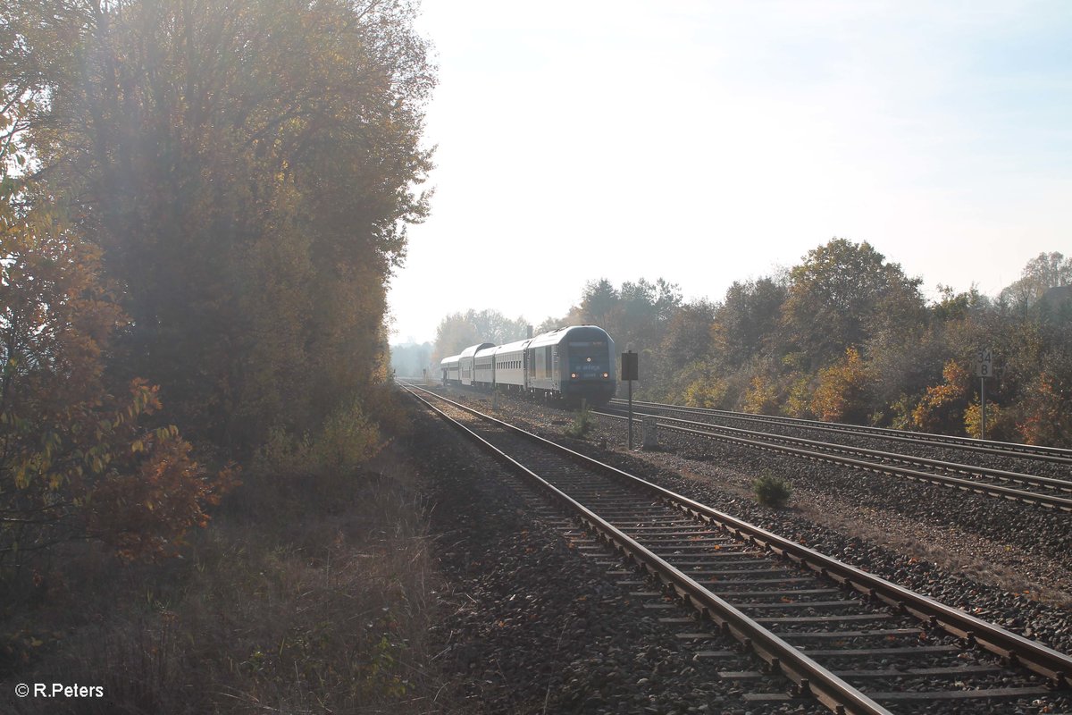 223 065 mit dem ALX84106 München - Hof bei Schönfeld. 01.11.16